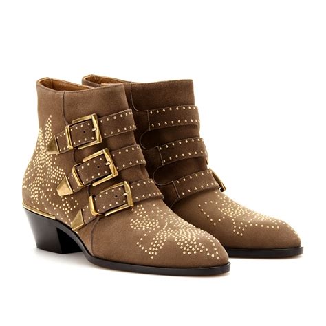 chloe susanna suede boots|chloe studded ankle boots.